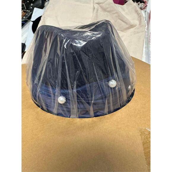 New Lele Sadoughi Farrah Wool Pearl Rancher Hat One Size main image 4